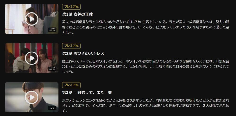 Don’t Lie ラヒ　DMM TV　話数